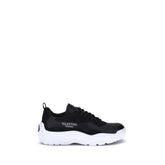 Valentino Garavani Black Calf Leather Bos Taurus Chunky Sneakers